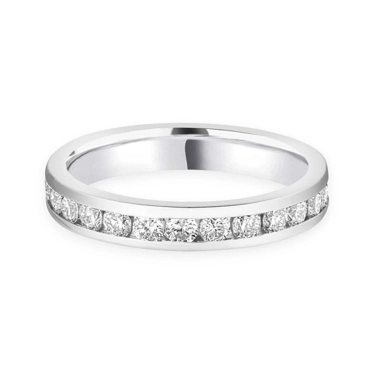 #metal_18k white gold#width + quanitity x carat weight_3.3 MM + 12 x 0.05 ct
